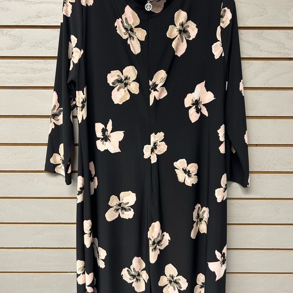 Tommy Hilfiger Black Dress with Pink Floral Design - Picture 7 of 8